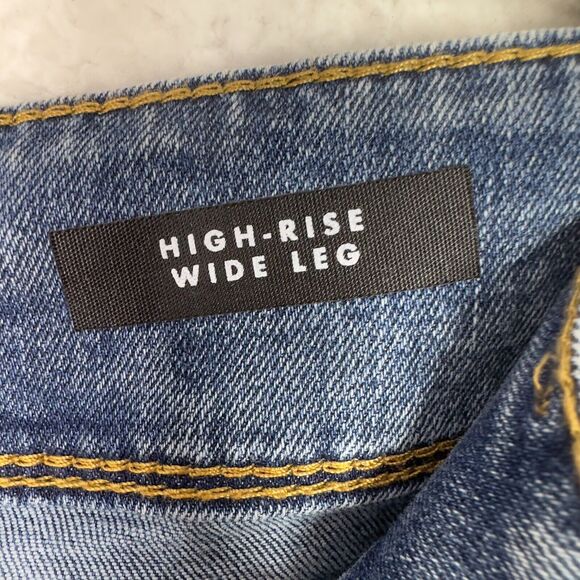 Curve Appeal Jeans High Rise Wide Leg 16/33 Hampton Blue Tummy Tucking Tech NWT - Picture 7 of 16